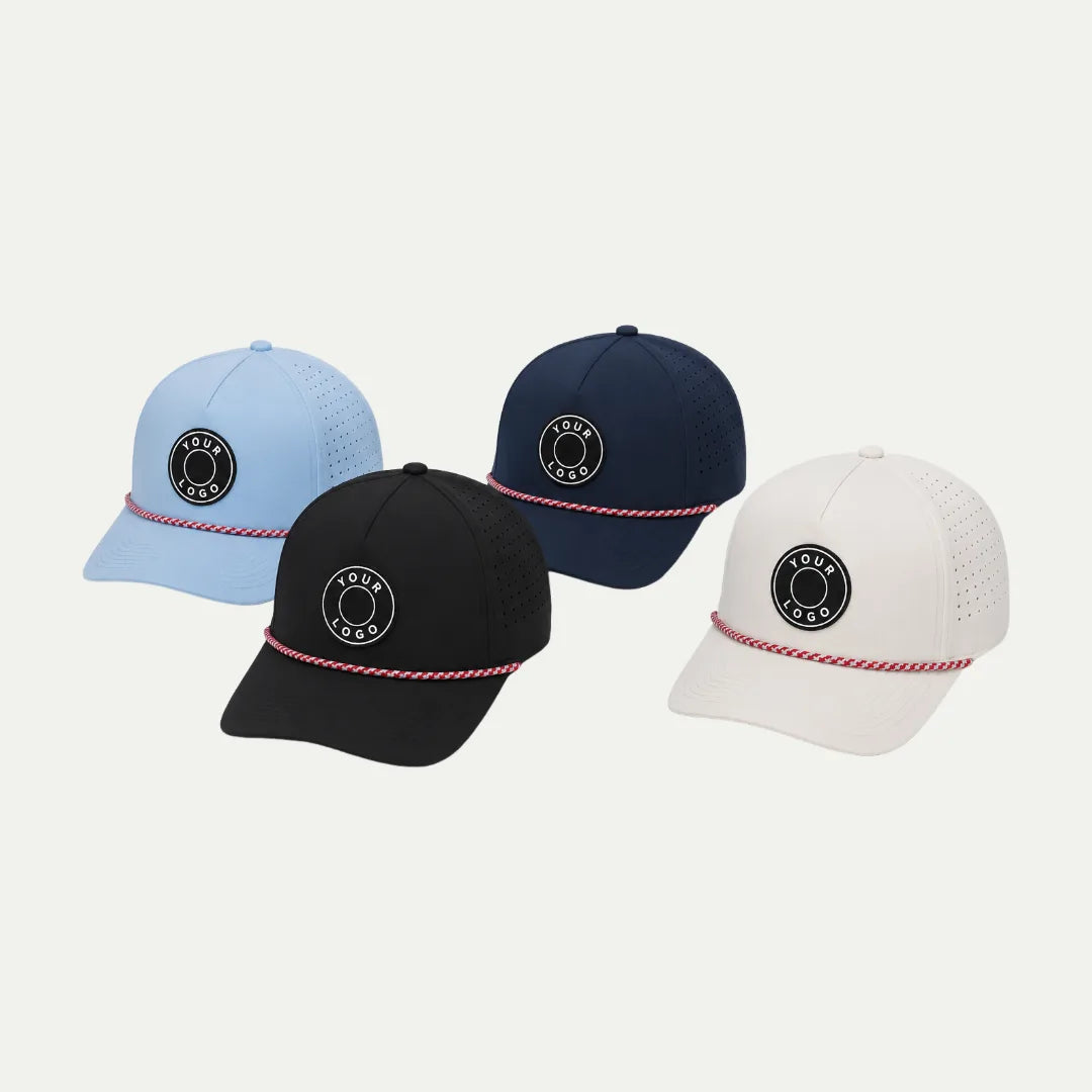 custom PVC patch golf hats collection with logo patch