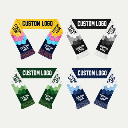 custom printed scarves collection with honeycomb designs
