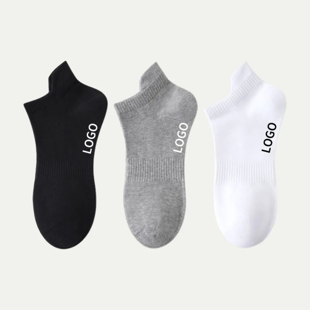 custom logo no show sock color options