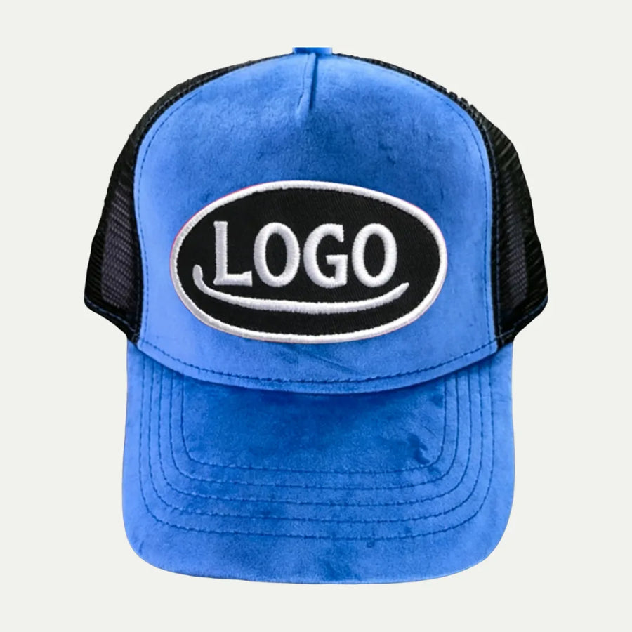 Custom Suede Front Mesh Trucker Hat